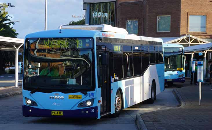 Red Bus Iveco Metro Express 8 & 28